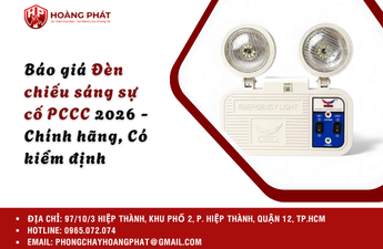 Báo giá Đèn chiếu sáng sự cố PCCC 2026 - Chính hãng, Có kiểm định