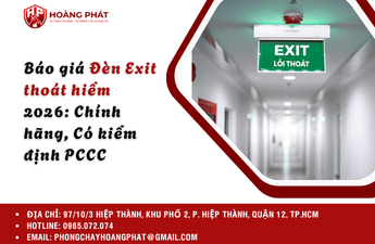 Báo giá Đèn Exit thoát hiểm 2026: Chính hãng, Có kiểm định PCCC