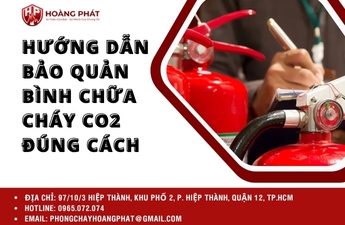 Hướng dẫn bảo quản bình chữa cháy CO2 đúng cách Hướng dẫn bảo quản bình chữa cháy CO2 đúng cách