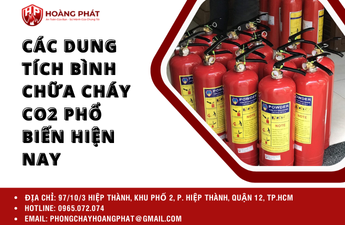 Các dung tích bình chữa cháy CO2 phổ biến hiện nay Các dung tích bình chữa cháy CO2 phổ biến hiện nay