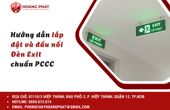 Hướng dẫn lắp đặt và đấu nối Đèn Exit chuẩn PCCC