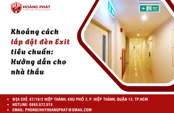 Khoảng cách lắp đặt đèn Exit tiêu chuẩn: Hướng dẫn cho nhà thầu