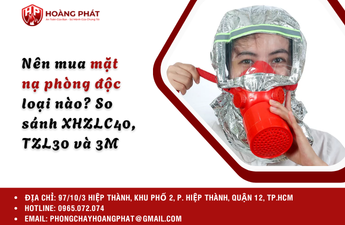 Nên mua Mặt nạ phòng độc loại nào? So sánh XHZLC40, TZL30 và 3M