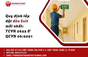Quy định lắp đặt đèn Exit mới nhất: TCVN 2622 & QCVN 06:2021