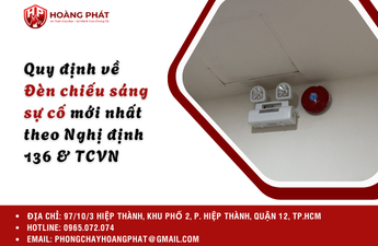 Quy định về Đèn chiếu sáng sự cố mới nhất theo Nghị định 136 & TCVN