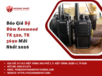 Báo Giá Bộ Đàm Kenwood TK 520, TK 3690 Mới Nhất 2026