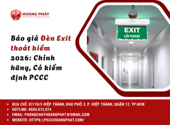 Báo giá Đèn Exit thoát hiểm 2026: Chính hãng, Có kiểm định PCCC