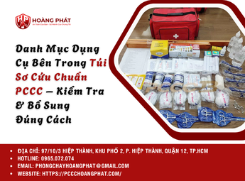 Danh Mục Dụng Cụ Bên Trong Túi Sơ Cứu Chuẩn PCCC – Kiểm Tra & Bổ Sung Đúng Cách