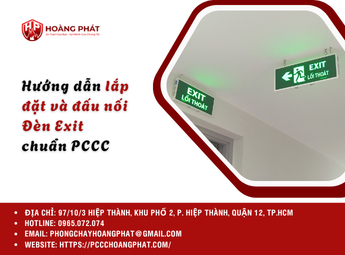 Hướng dẫn lắp đặt và đấu nối Đèn Exit chuẩn PCCC