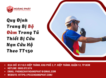 Quy Định Trang Bị Bộ Đàm Trong Tủ Thiết Bị Cứu Nạn Cứu Hộ Theo TT150