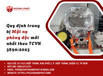 Quy định trang bị Mặt nạ phòng độc mới nhất theo TCVN 3890:2023