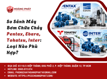 So Sánh Máy Bơm Chữa Cháy Pentax, Ebara, Tohatsu, Inter: Loại Nào Phù Hợp?
