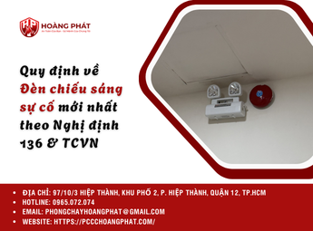 Quy định về Đèn chiếu sáng sự cố mới nhất theo Nghị định 136 & TCVN