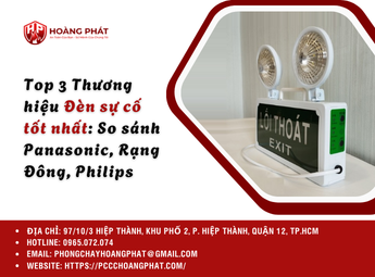 Top 3 Thương hiệu Đèn sự cố tốt nhất: So sánh Panasonic, Rạng Đông, Philips