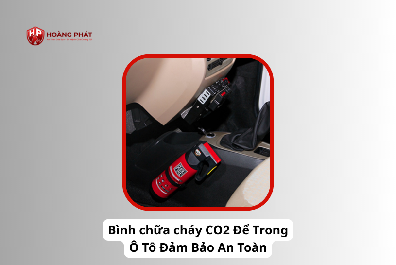 bình chữa cháy co2 trong ô tô
