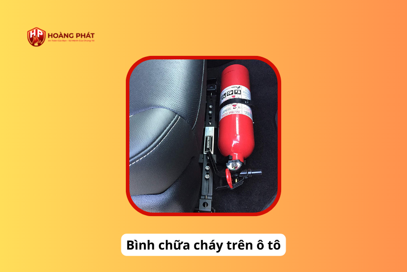 bình chữa cháy co2 để trong ô tô