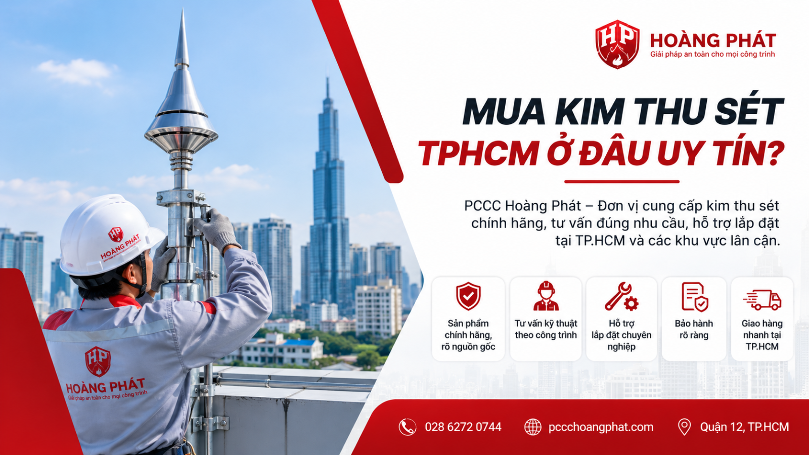 địa chỉ mua kim thu sét uy tín tại tphcm