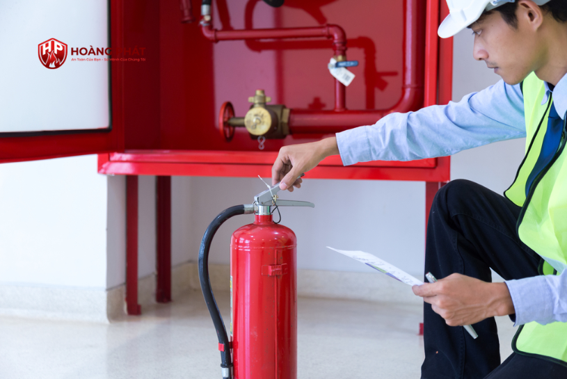 cách kiểm tra bình chữa cháy co2