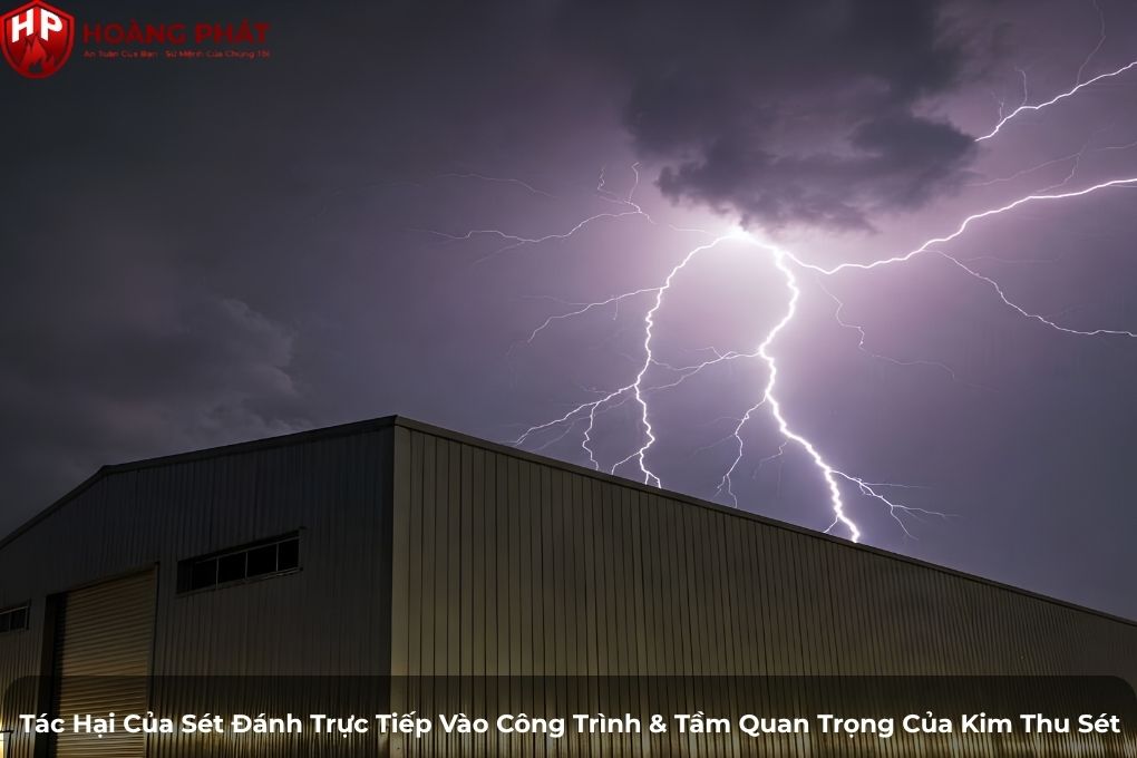 tác hại sét đánh công trình