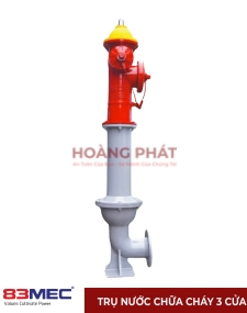 Trụ nước chữa cháy 3 cửa BQP