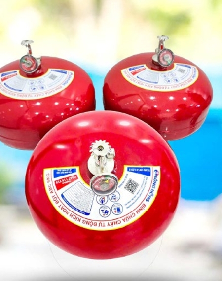 Bình cầu chữa cháy tự động bột khô ABC Sông Hồng
