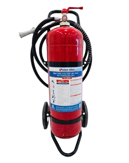 Bình chữa cháy xe đẩy bột ABC Sông Hồng