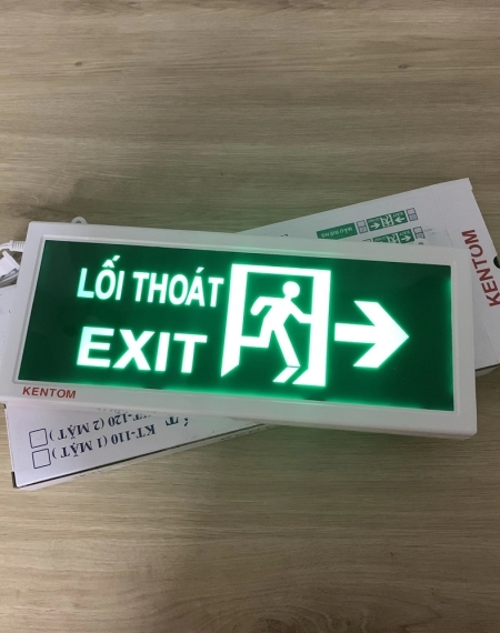 ĐÈN EXIT 2 MẶT KT120 KENTOM