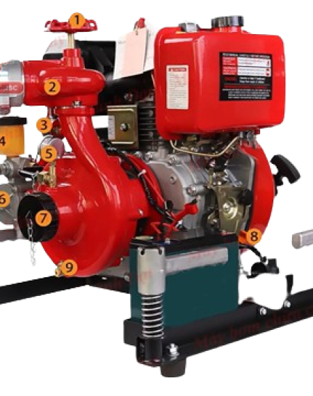 BƠM PCCC DIESEL DI ĐỘNG VICKY JBC5.5/10