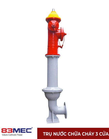 Trụ nước chữa cháy 3 cửa BQP