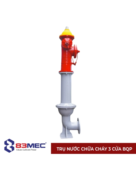 Trụ nước chữa cháy 3 cửa BQP