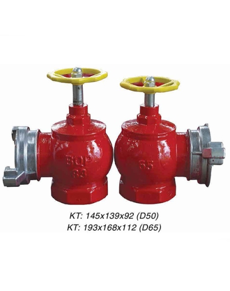 Van góc chữa cháy BQP D50 - D65